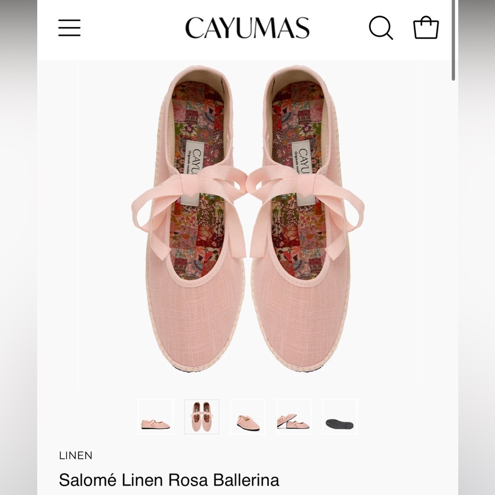 Pink Linen Espadrilles